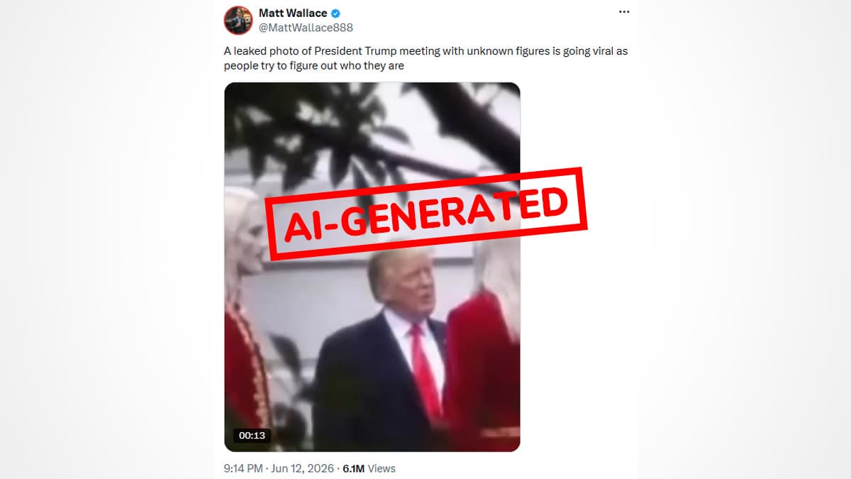 A press-archived tweet embedding a 13-second video version of the viral scene.