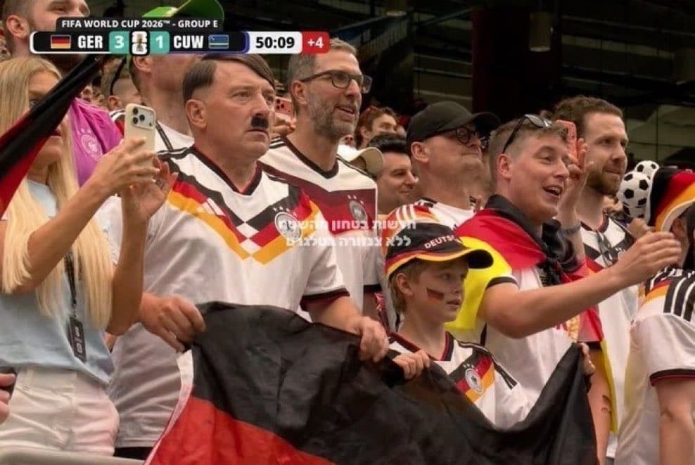The analyzed viral World Cup image specimen.